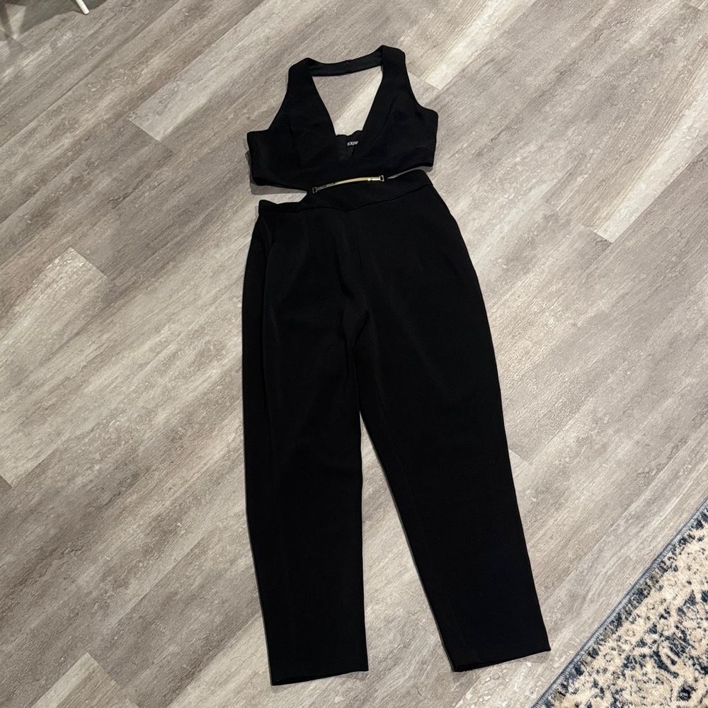 Express Black Cutout Jumpsuit